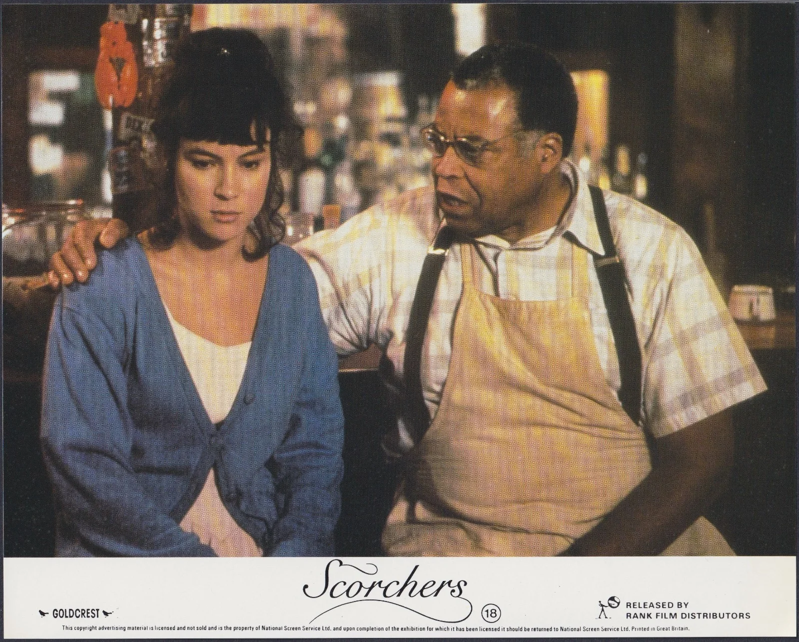 Scorchers 8x ORIGINAL UK FOH Lobby Cards Faye Dunaway James Earl Jones 1991, изображение 5