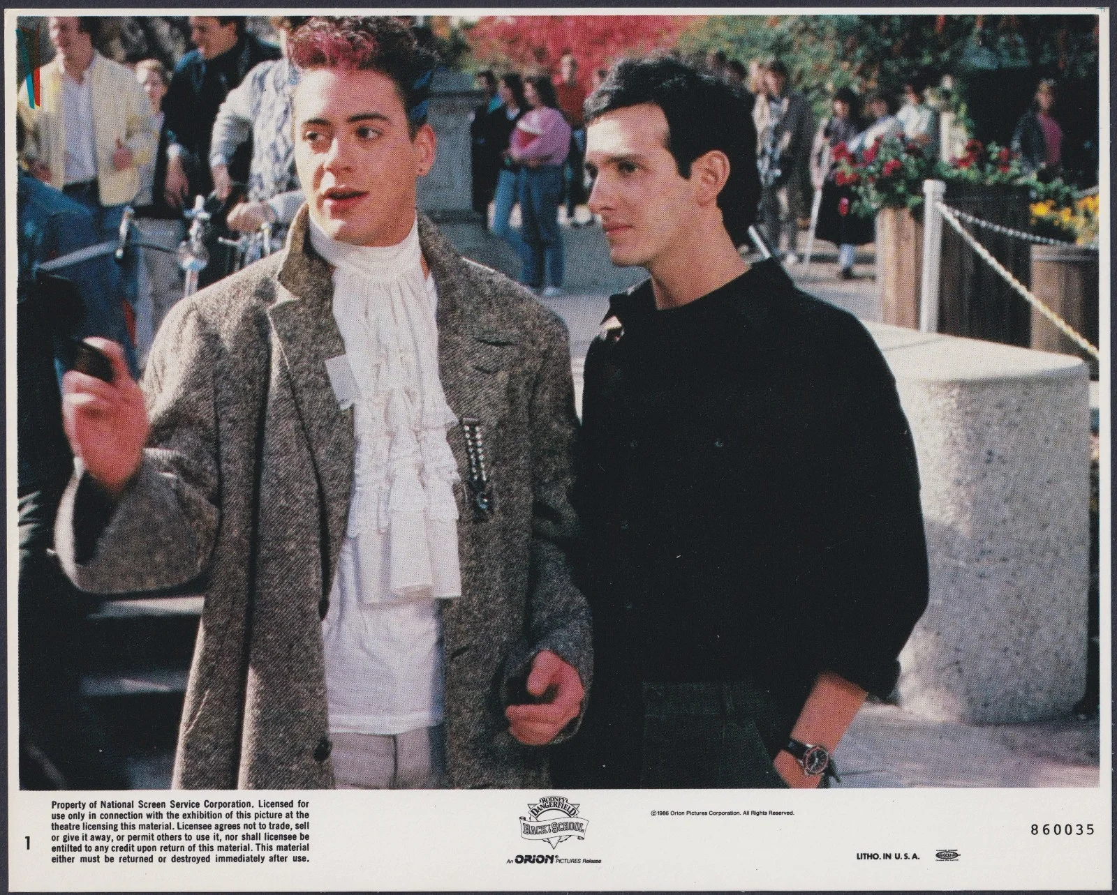 Back to School 8x ORIGINAL UK FOH Lobby Cards Rodney Dangerfield 1986, изображение 2