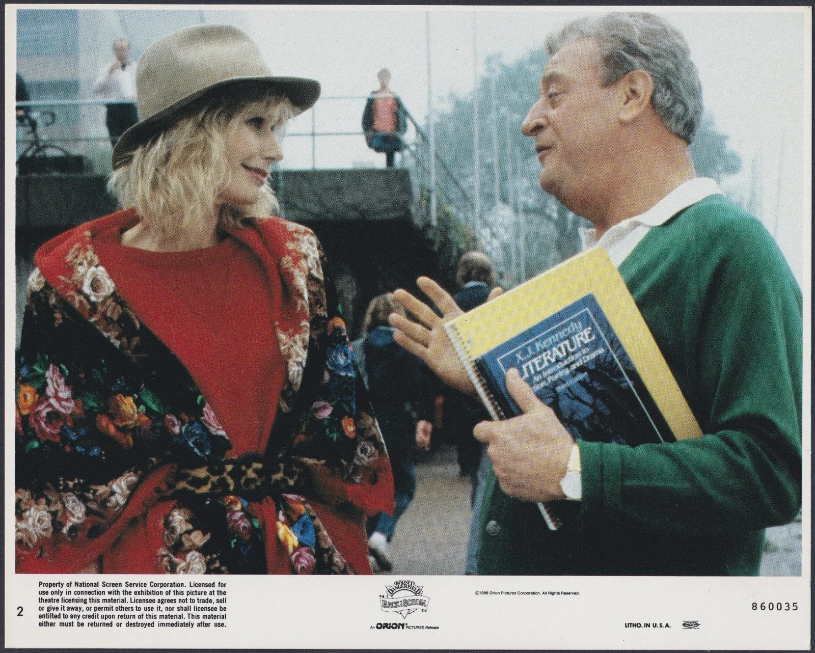 Back to School 8x ORIGINAL UK FOH Lobby Cards Rodney Dangerfield 1986, изображение 3