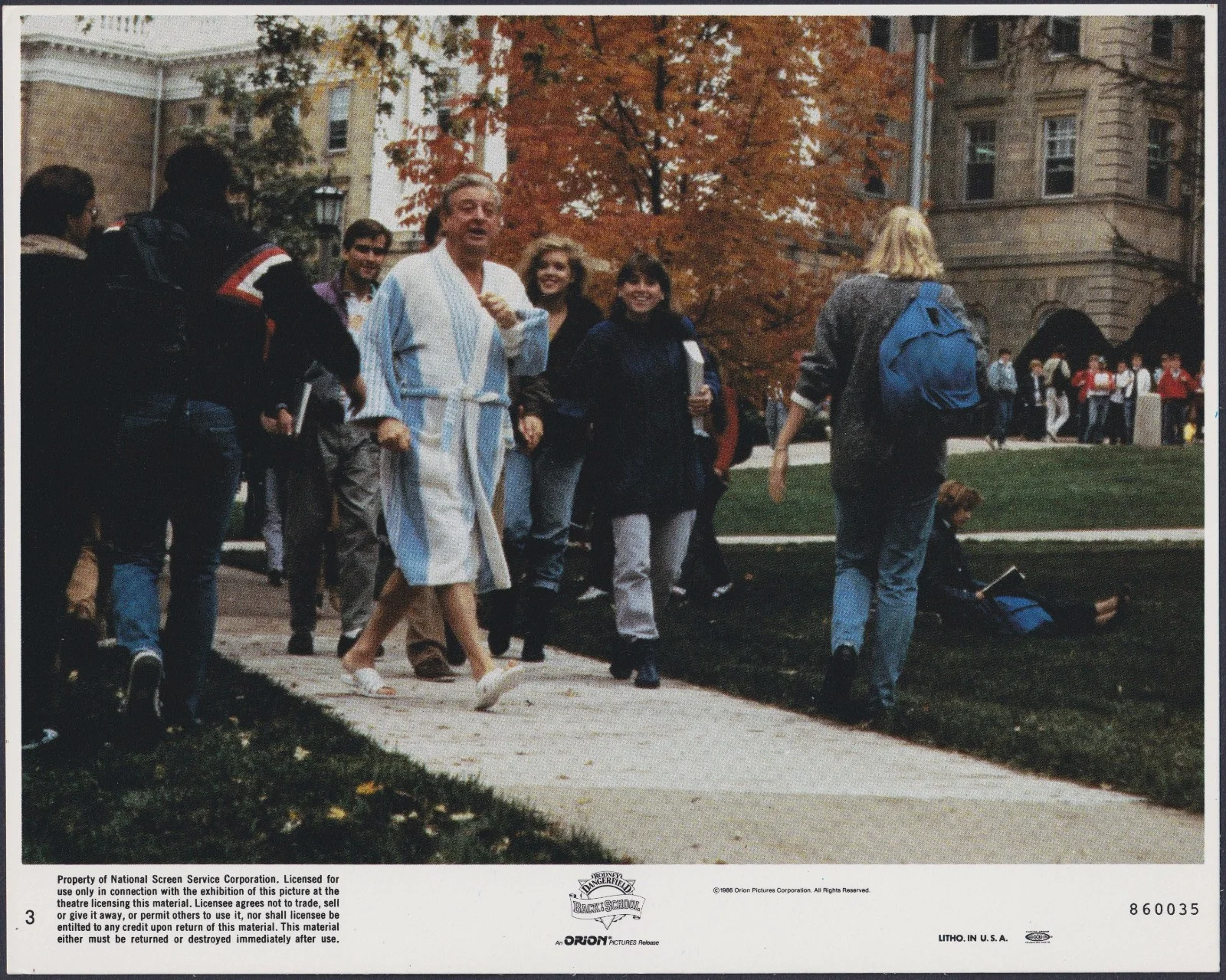 Back to School 8x ORIGINAL UK FOH Lobby Cards Rodney Dangerfield 1986, изображение 4