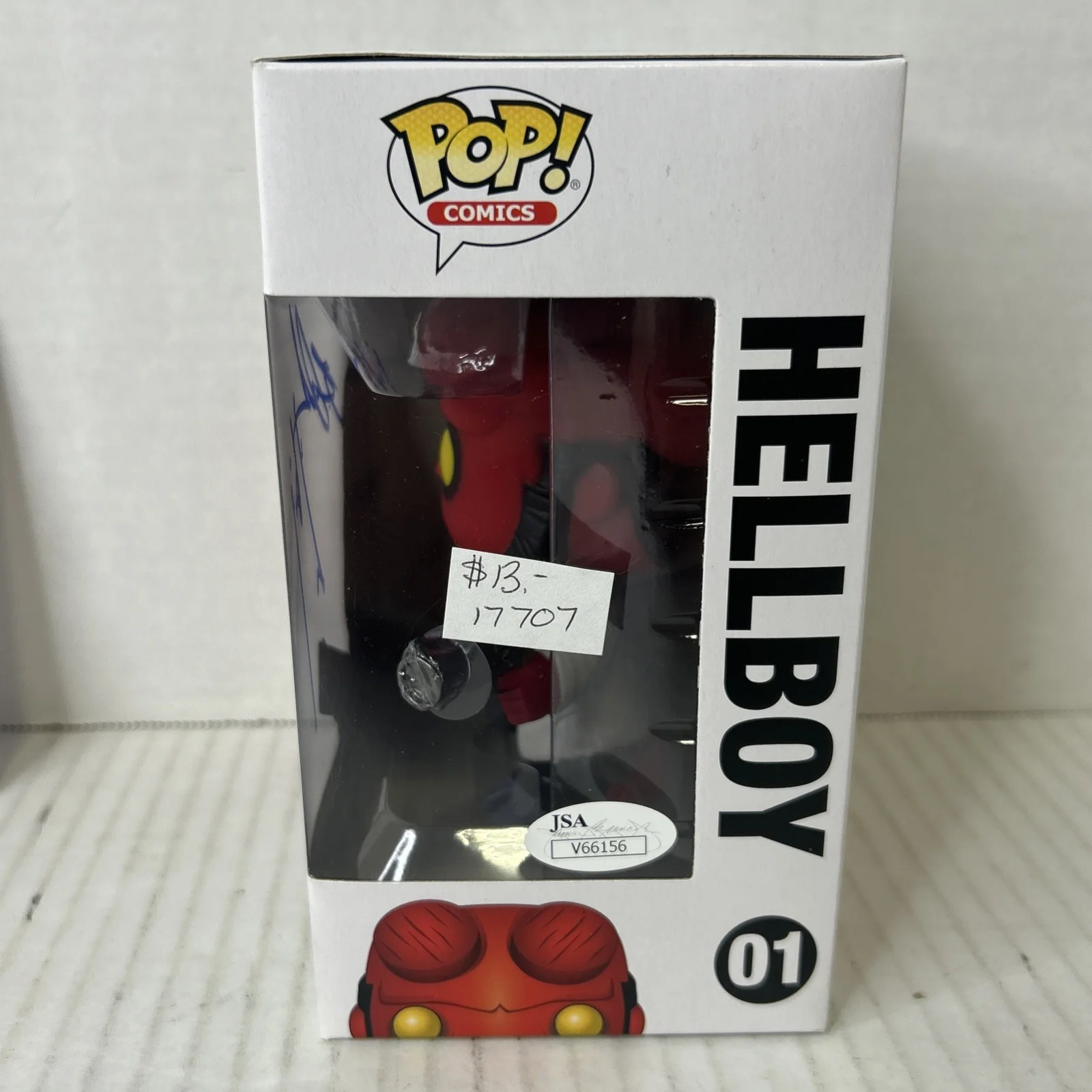 Ron Perlman — Signed ** Hellboy **Funko POP! #01 Ron Perlman Auto JSA COA, image 5