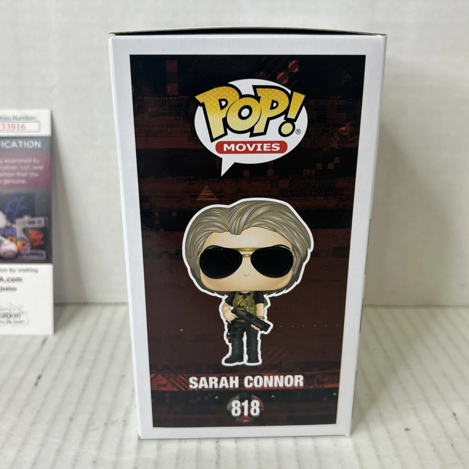 Linda Hamilton Signed Sarah Connor Funko 818 Terminator JSA COA, image 3