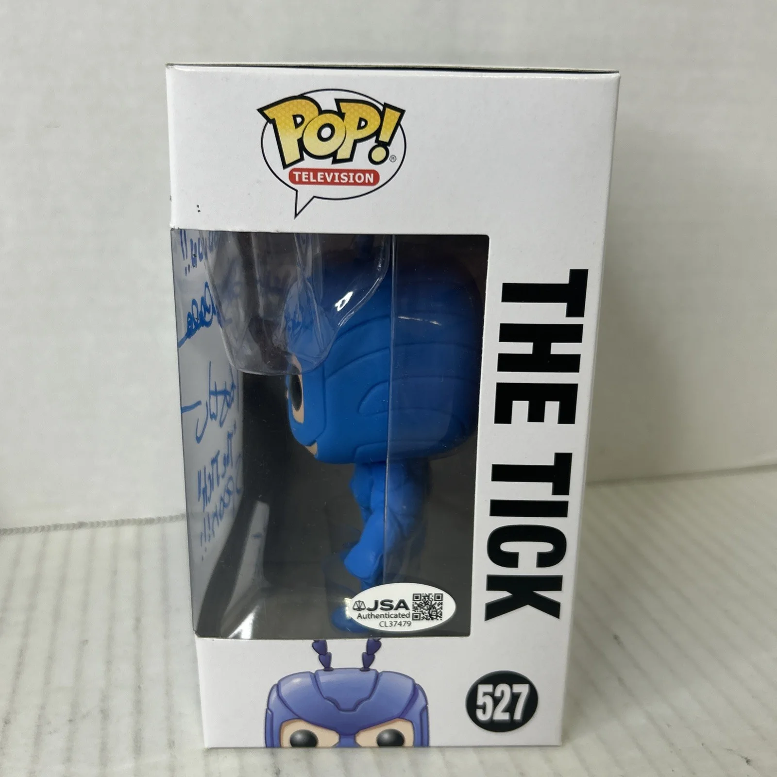 Patrick Wharburton Townsend Coleman Dual Signed The Tick Funko 527 JSA COA, изображение 5