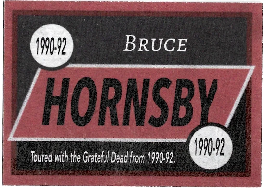 BRUCE HORNSBY — BRUCE HORNSBY HAND-SIGNED AUTOGRAPHED TRADING CARD GRATEFUL DEAD - HEY PAULA, image 2