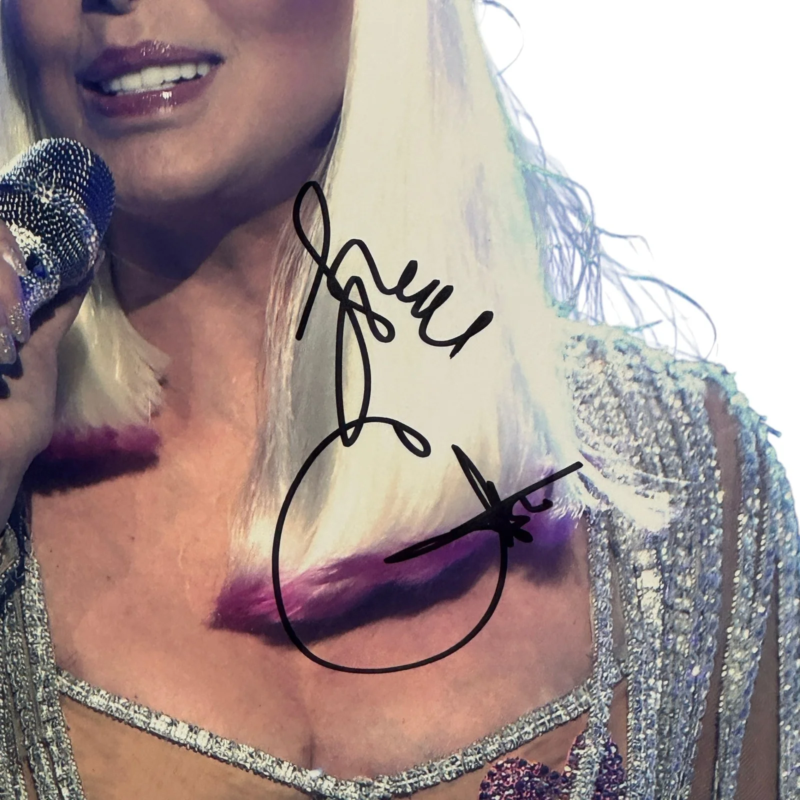 Cher Signed 11x14 Photo Music & Entertainment Autographed Beckett Authentic!, image 2