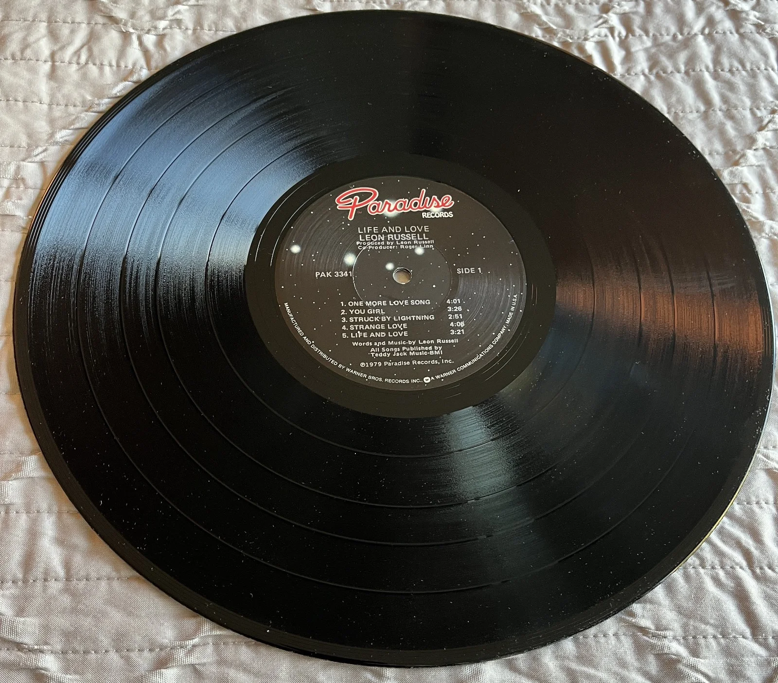 Leon Russell — Leon Russell--SIGNED--1980 Life and Love LP-Vinyl is NM--Pianist Extraordinaire!, изображение 4