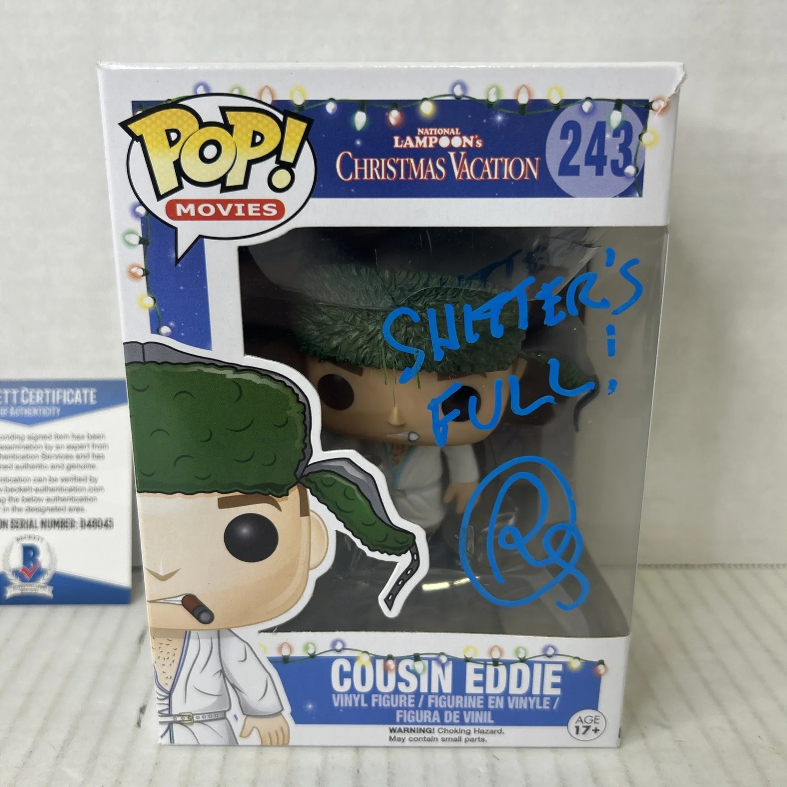 Randy Quaid Signed Inscribed Cousin Eddie Funko Pop 243 Beckett, изображение 2