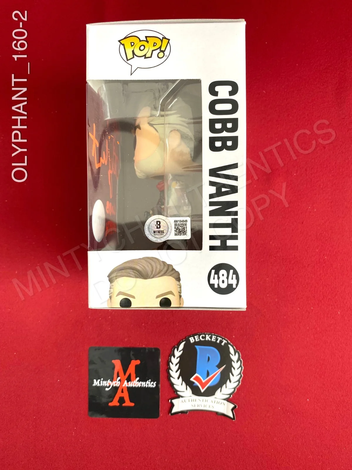 Timothy Olyphant — Timothy Olyphant signed Star Wars Cobb Vanth Chase Funko Pop #484 Beckett COA, изображение 2