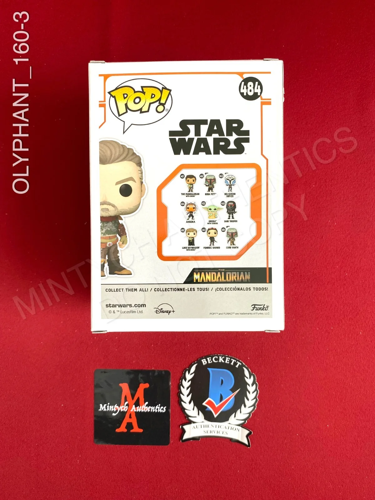 Timothy Olyphant — Timothy Olyphant signed Star Wars Cobb Vanth Chase Funko Pop #484 Beckett COA, изображение 3