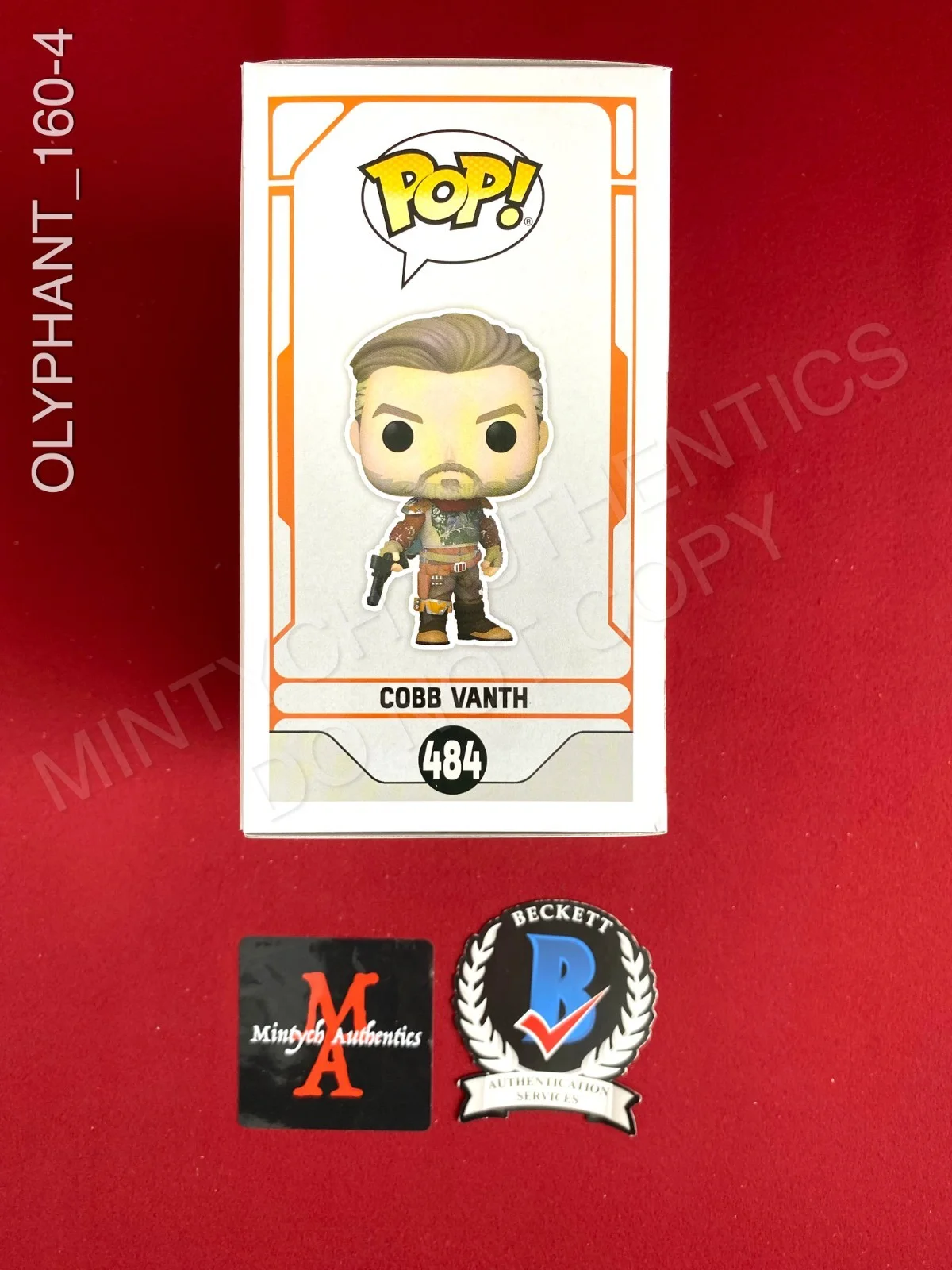 Timothy Olyphant — Timothy Olyphant signed Star Wars Cobb Vanth Chase Funko Pop #484 Beckett COA, изображение 4