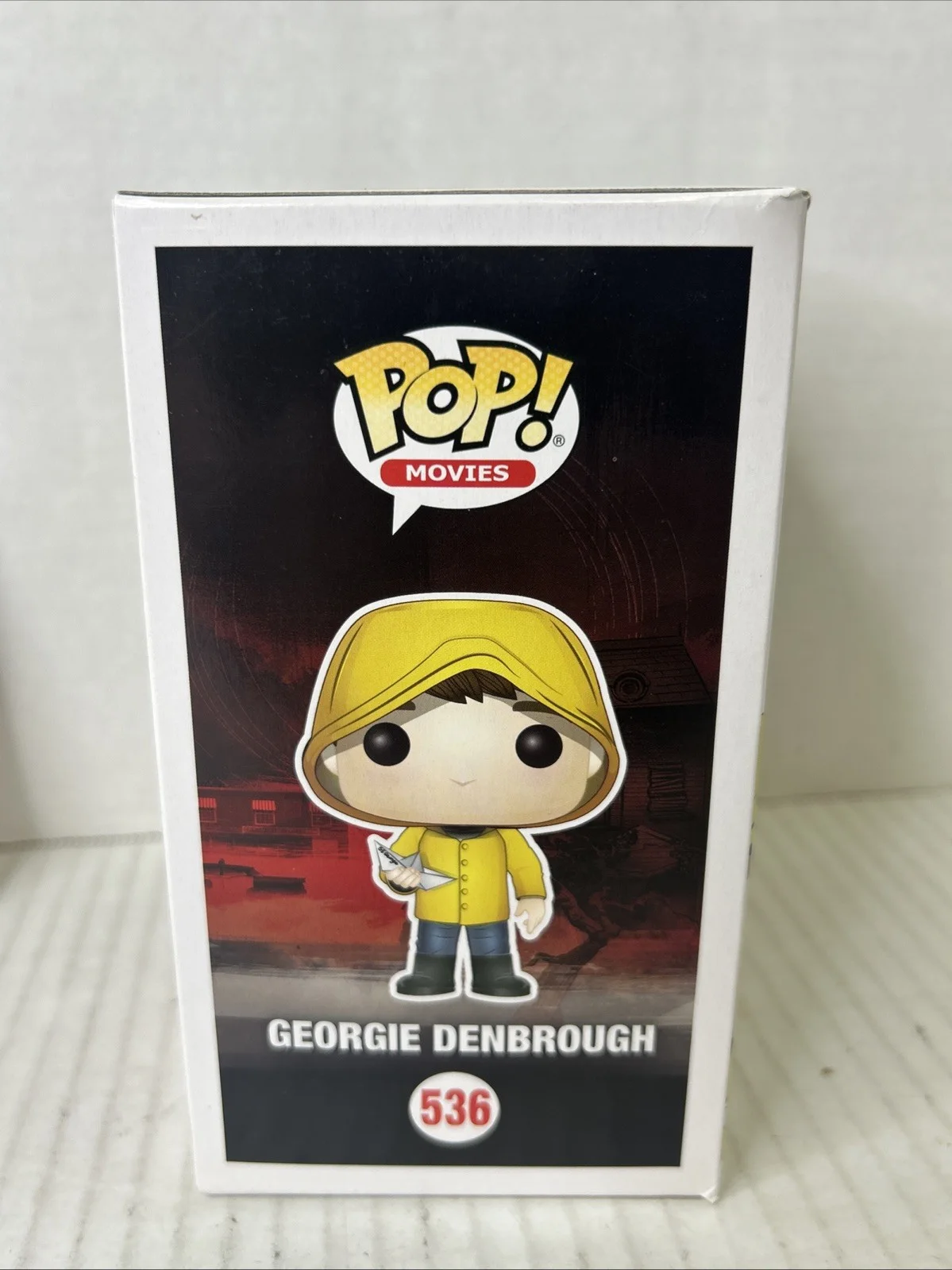 JACKSON ROBERT SCOTT — JACKSON ROBERT SCOTT SIGNED GEORGIE DENBROUGH FUNKO POP 536 IT PENNYWISE JSA COA, image 3