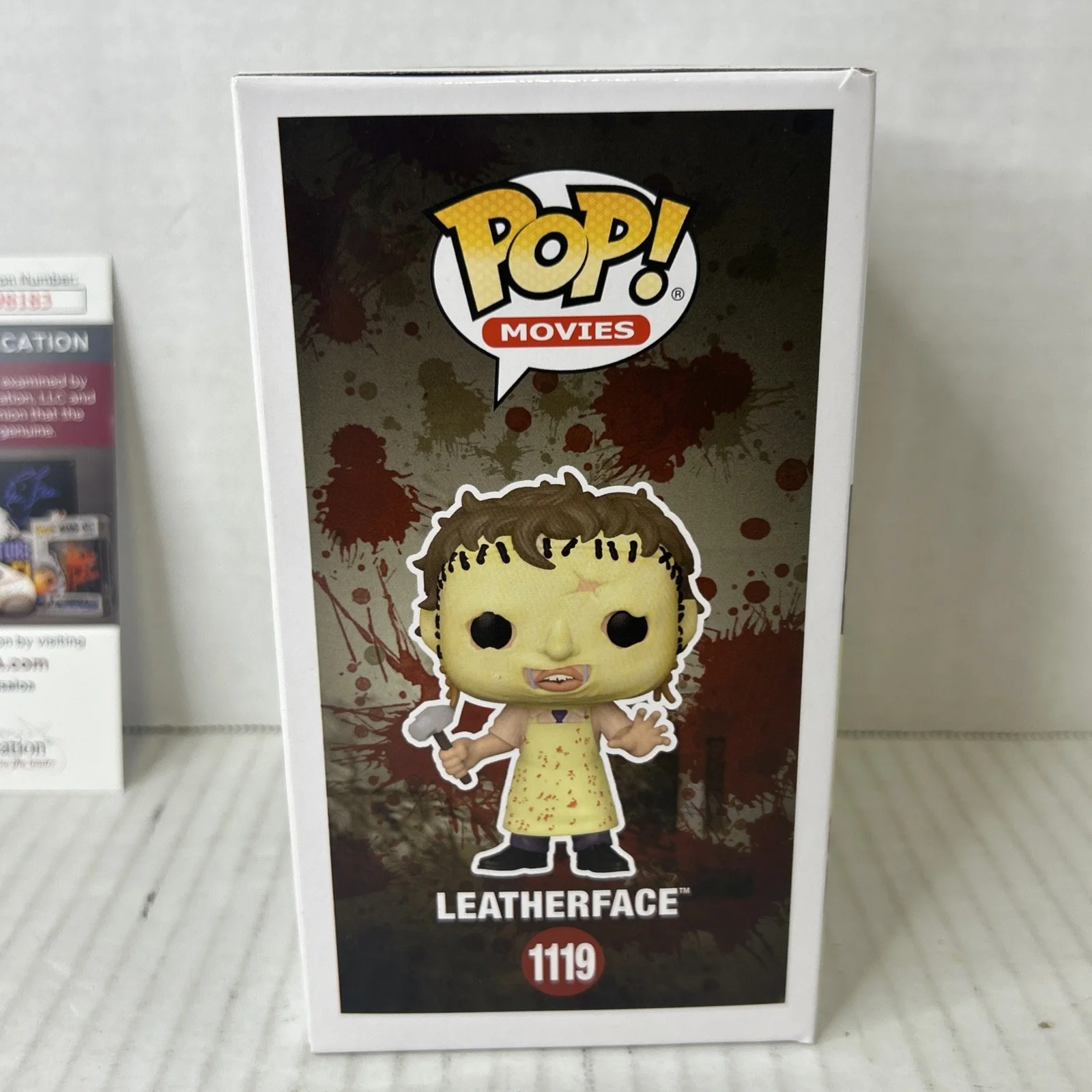 RA Mihailoff Signed Leatherface Funko 1119 Inscribed JSA COA Texas Chainsaw Mass, изображение 3