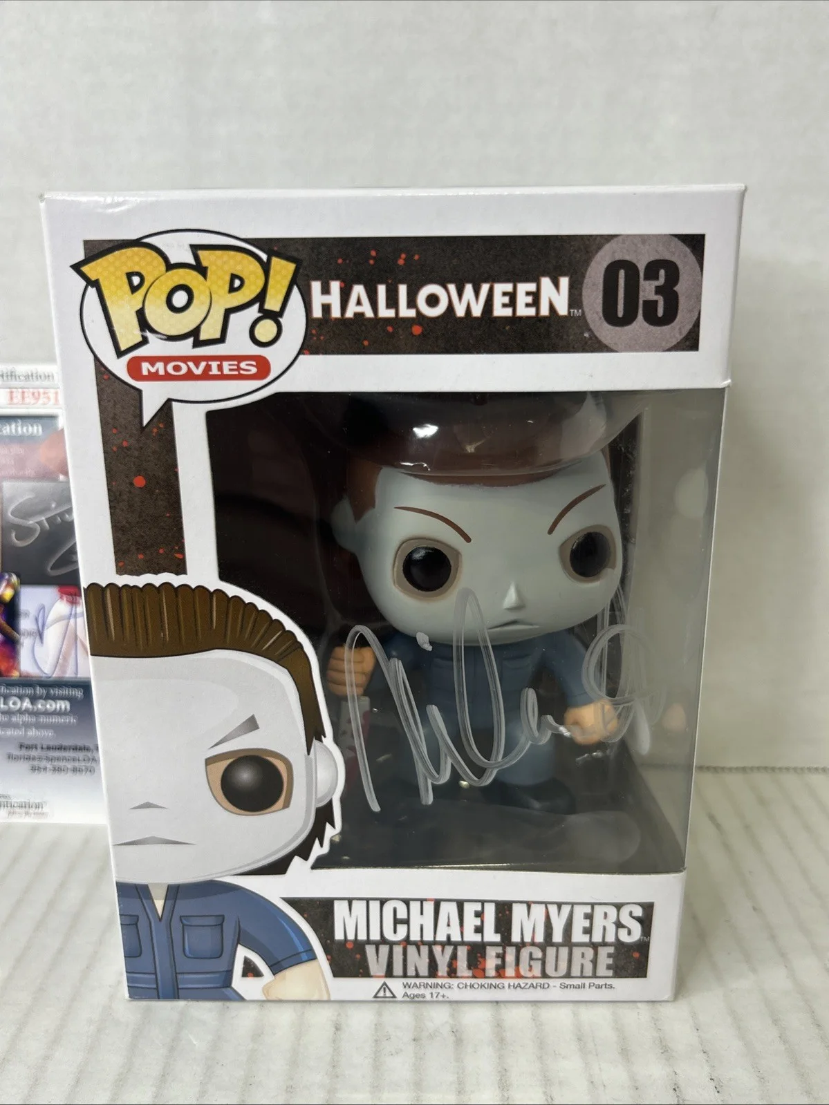 Nick Castle — Nick Castle autographed inscribed Funko Pop #03 JSA Authentic Michael Myers, image 2
