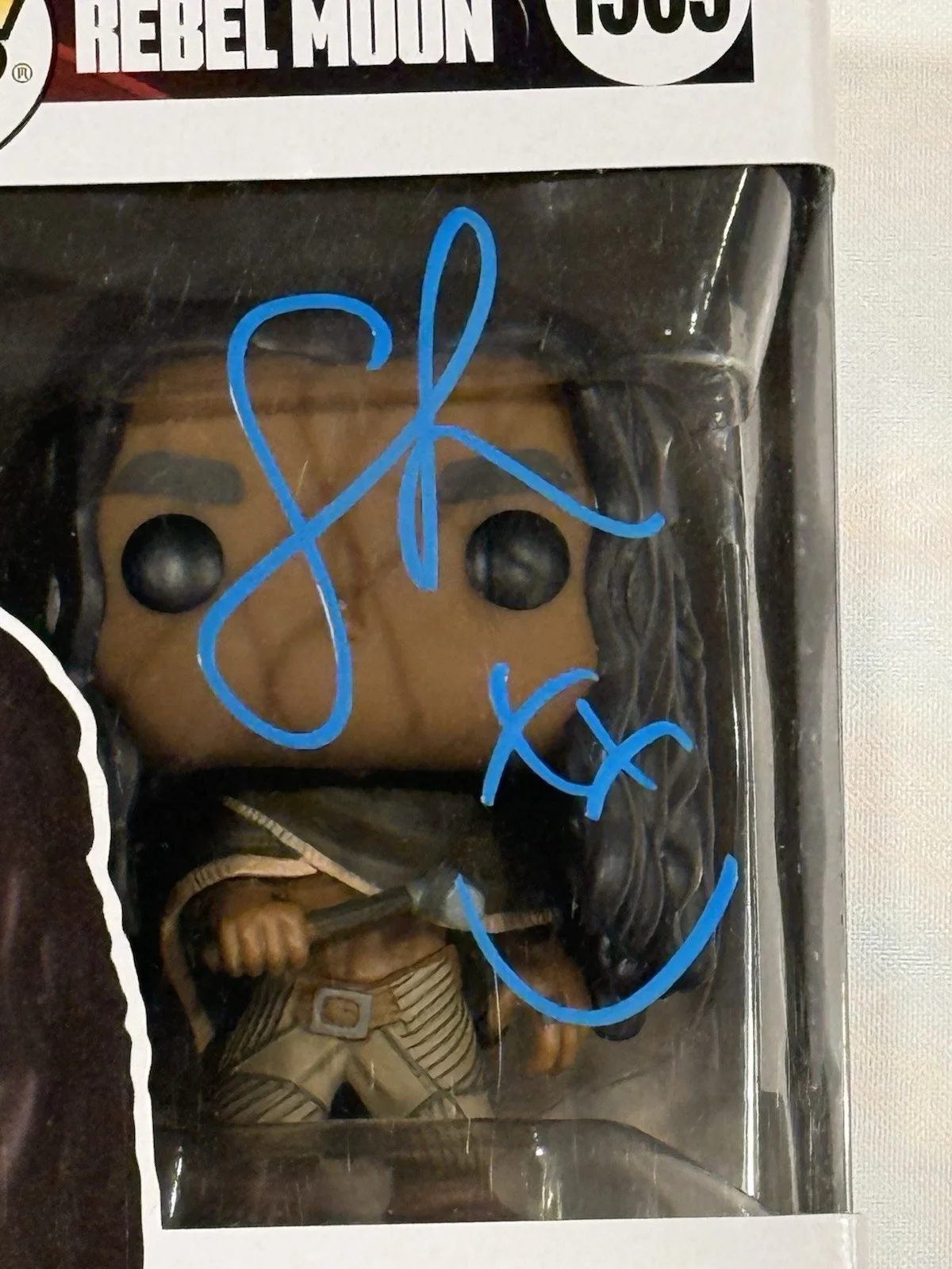 Staz Nair — Staz Nair Signed Tarak Rebel Moon Funko Pop! #1563 Beckett COA, image 2