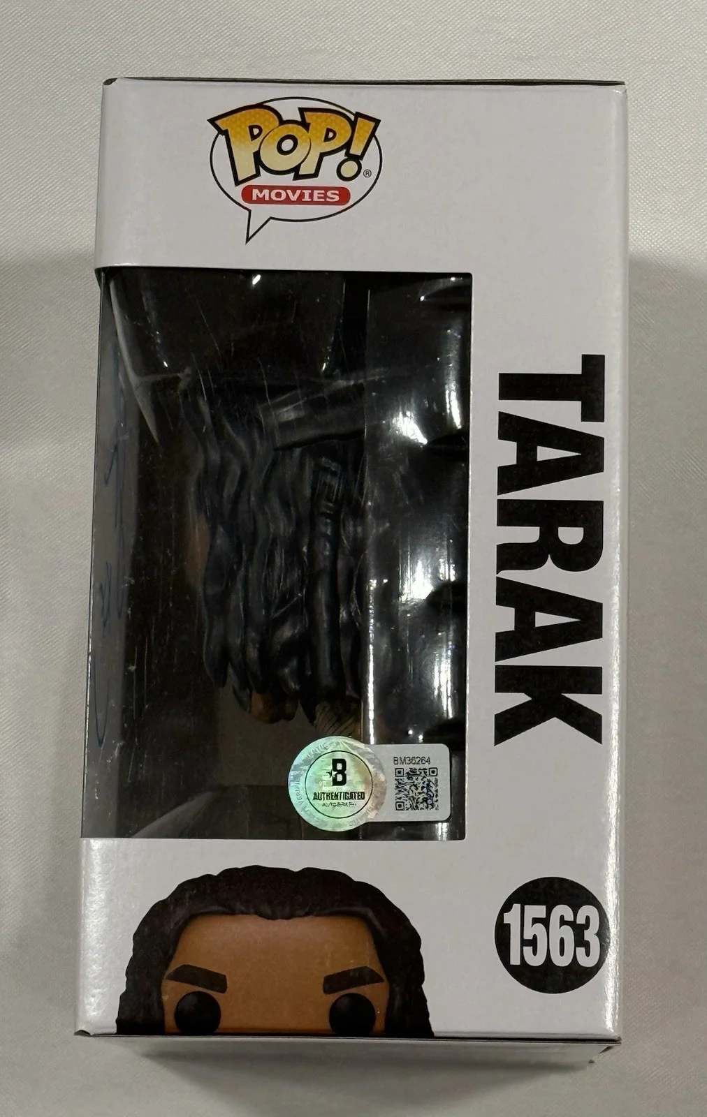Staz Nair — Staz Nair Signed Tarak Rebel Moon Funko Pop! #1563 Beckett COA, image 3