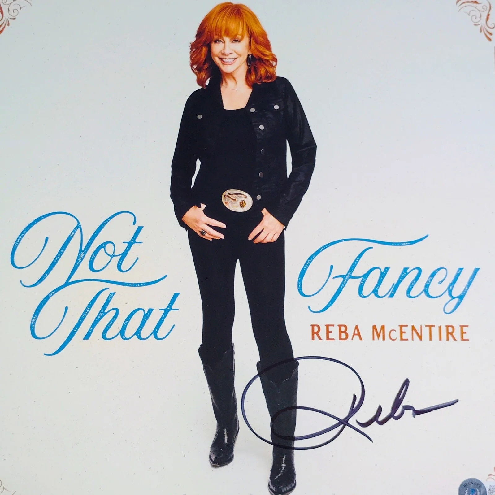 Reba McEntire — Reba McEntire Signed Not That Fancy 11x11 Album Flat Beckett BAS COA Country, изображение 2