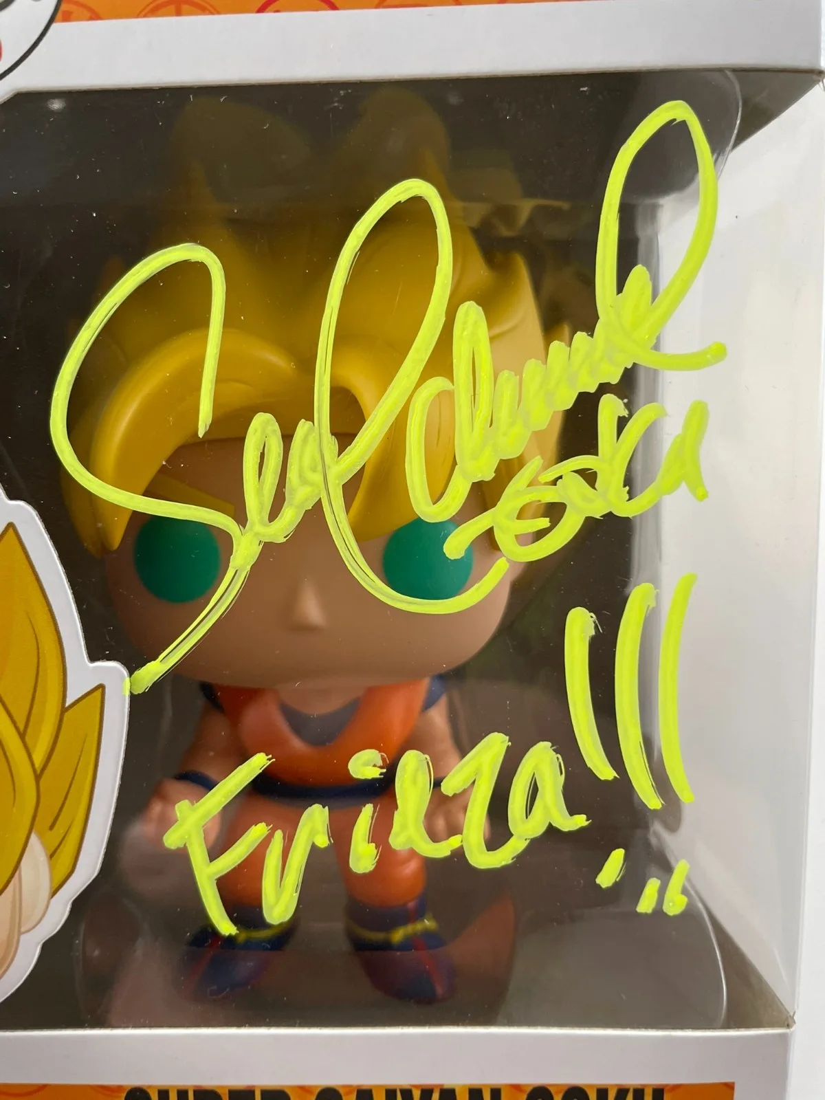 Sean Schemmel — Sean Schemmel Signed Dragon Ball Z Super Saiyan Goku Funko POP! Vinyl 14 JSA COA, изображение 2