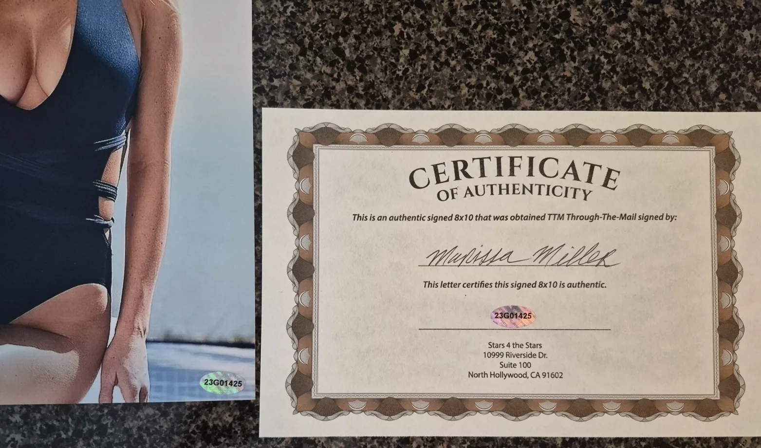 Marissa Miller — Marissa Miller signed / autographed 8x10 photo - Sports Illustrated, изображение 2