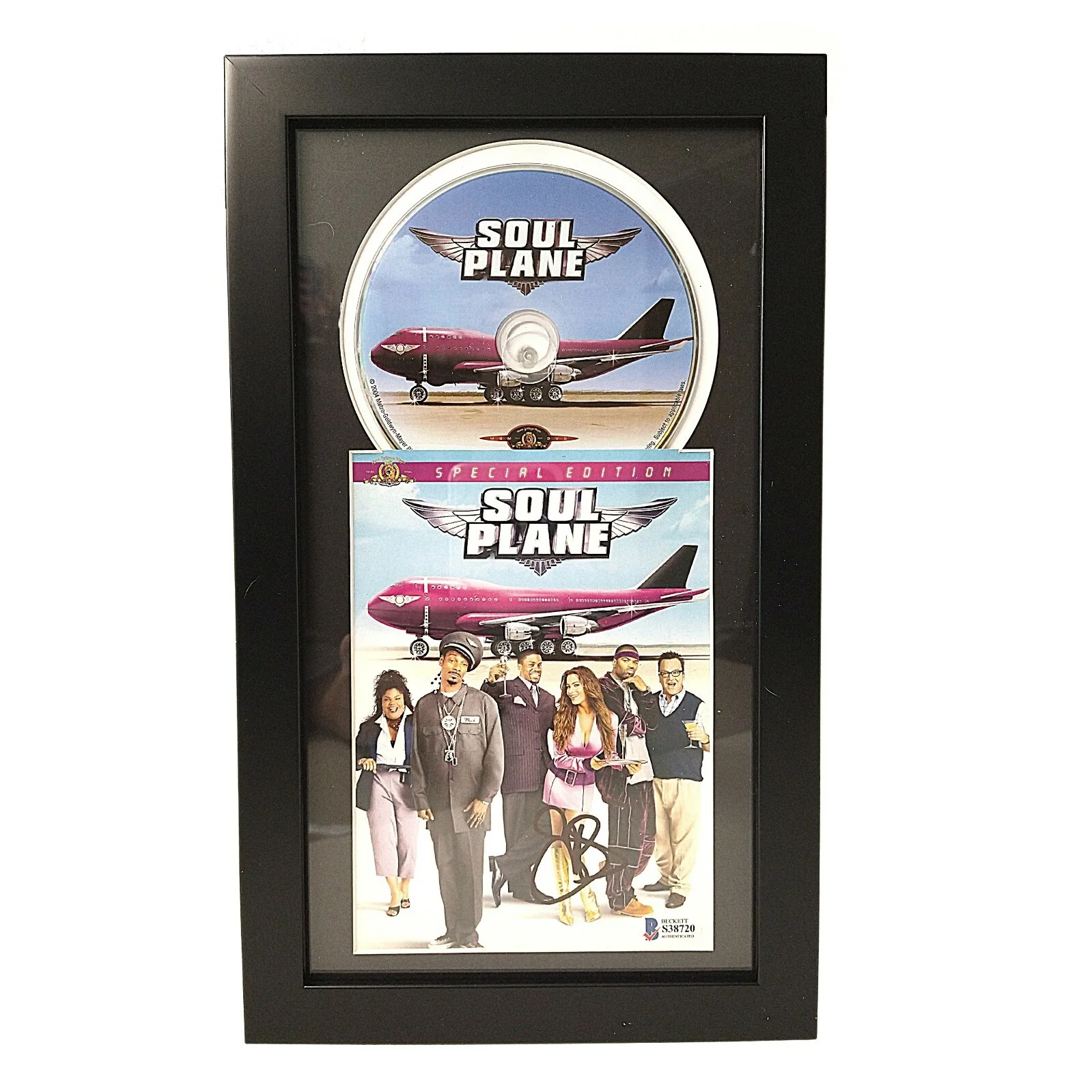 Snoop Dogg — Snoop Dogg Signed Soul Plane DVD Movie Cover Beckett BAS COA Framed Rap Hip Hop