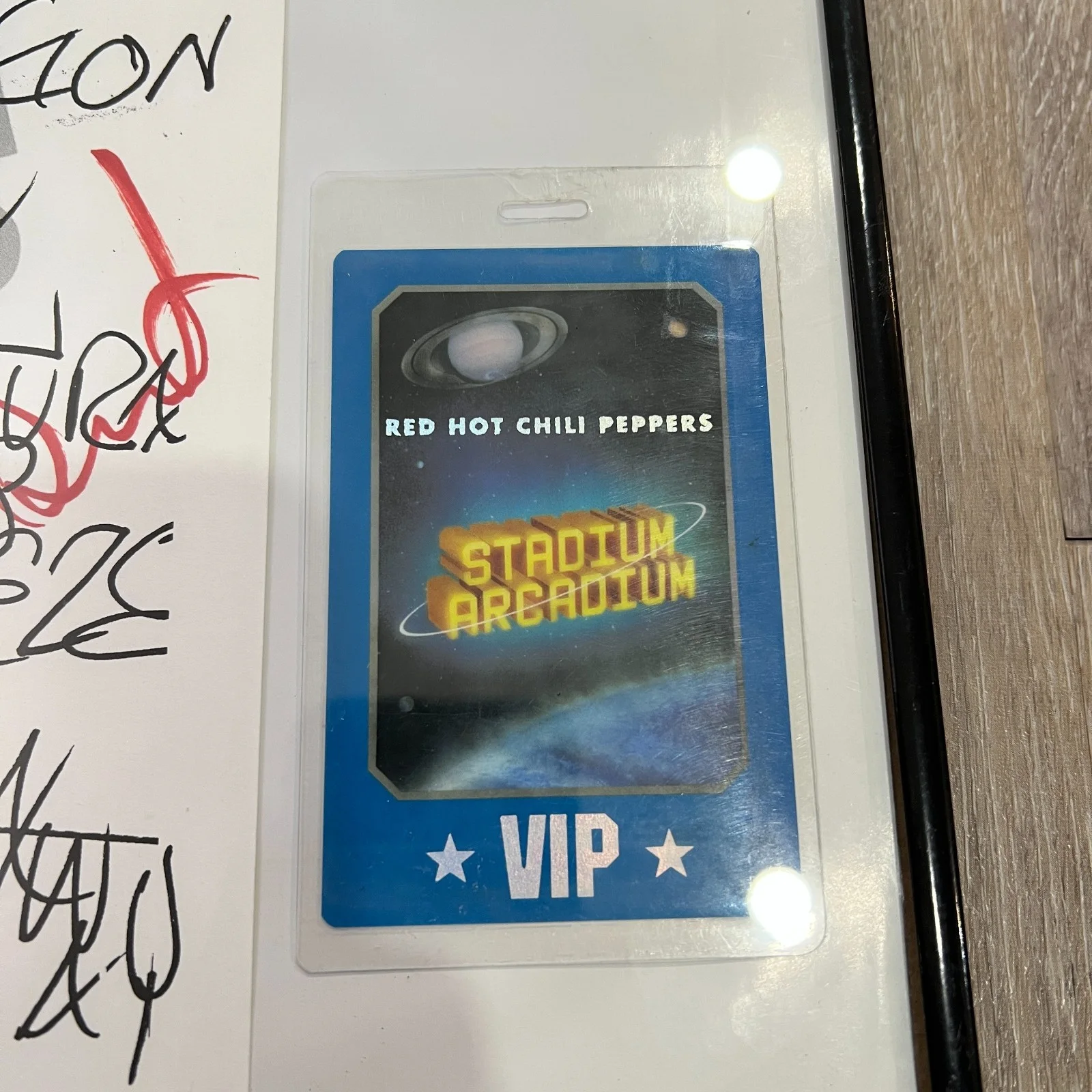 Red Hot Chili Peppers RHCP Signed Autographed Setlist Flea Chad Smith [2017 JSA], image 2