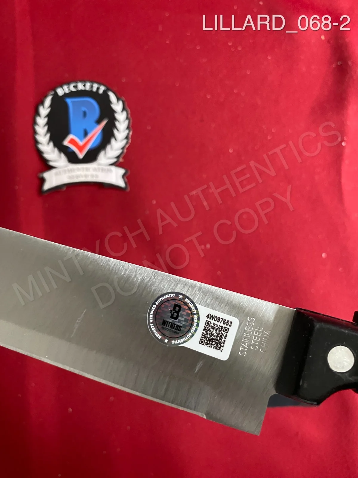 Matthew Lillard — Matthew Lillard autographed signed real 8" steel knife Scream Ghost Face Beckett, изображение 2