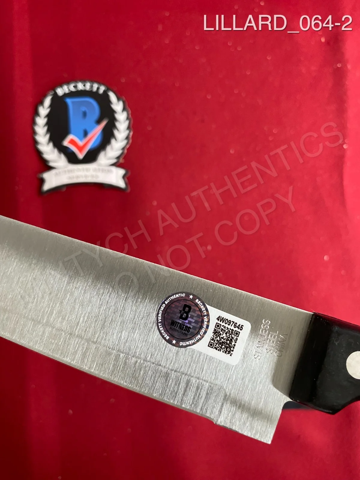 Matthew Lillard — Matthew Lillard autographed signed real 8" steel knife Scream Ghost Face Beckett, изображение 2