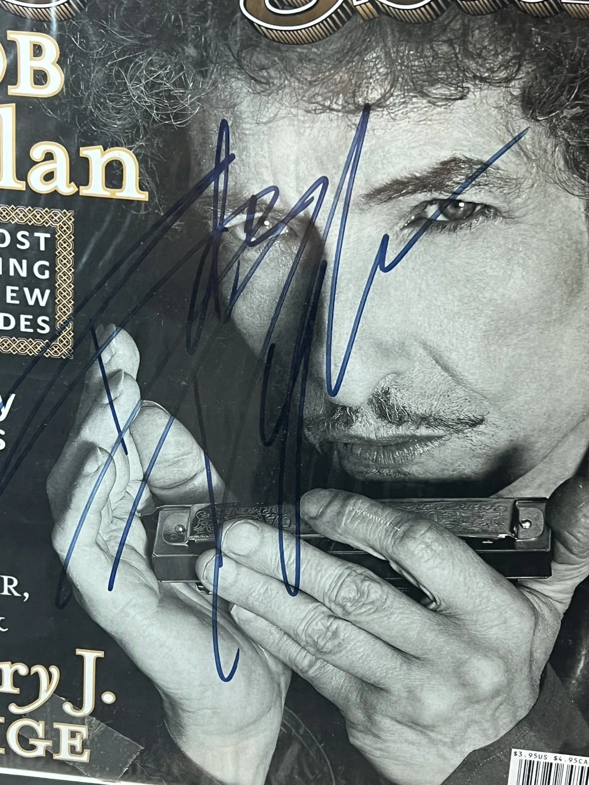 BOB DYLAN Signed Autograph rollingstone magazine, image 2