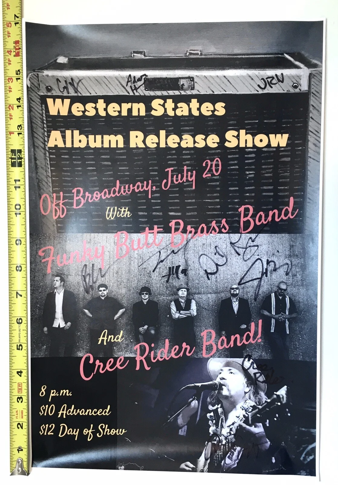 Signed Western States Album Release Show POSTER Music Band St. Louis MO, изображение 2