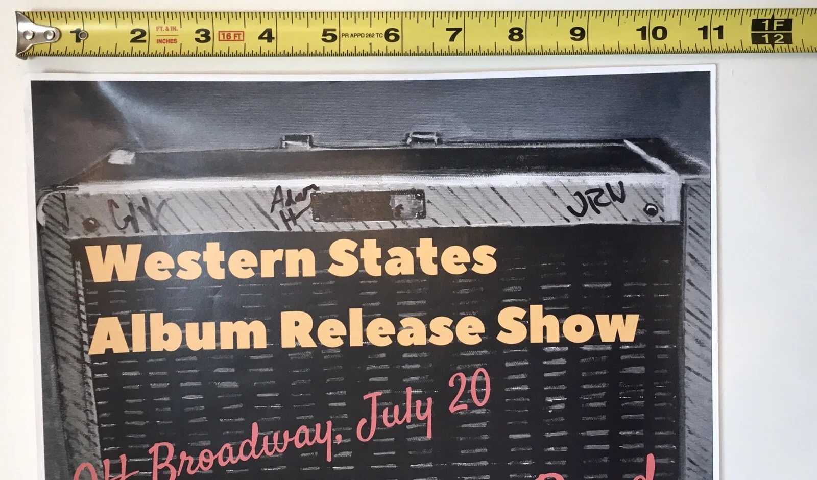 Signed Western States Album Release Show POSTER Music Band St. Louis MO, изображение 3