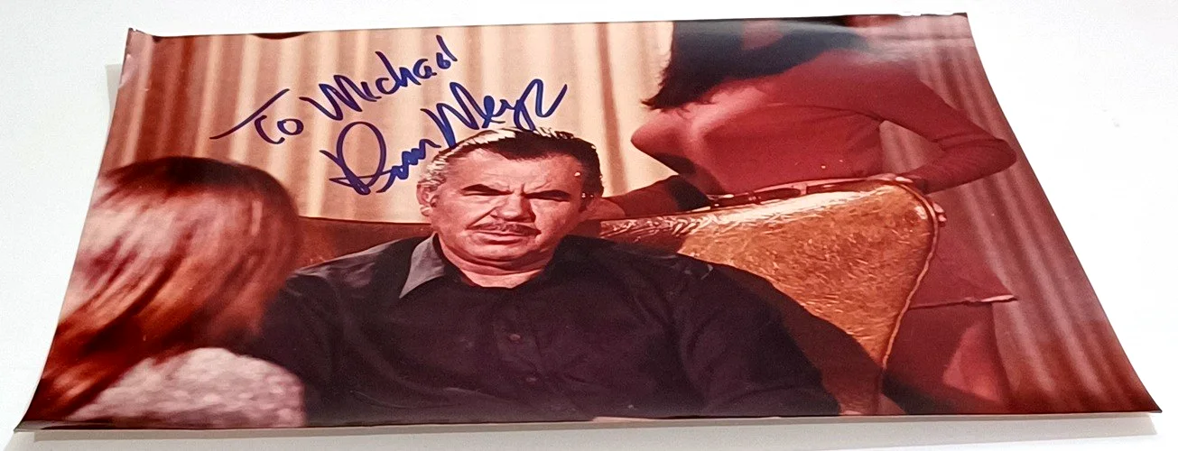 Russ Meyer in person — Russ Meyer Original Signed Glossy 8x10 Oct. 1996 Chiller Faster Pussycat Vixen, image 5
