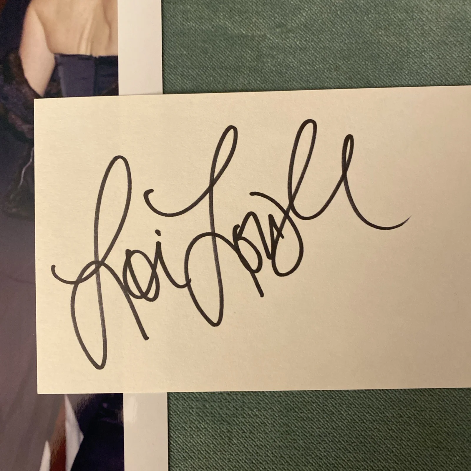 Lori Loughlin — Lori Loughlin "Full House" Signed Autographed Card and 8x10 Photo Sexy, изображение 3