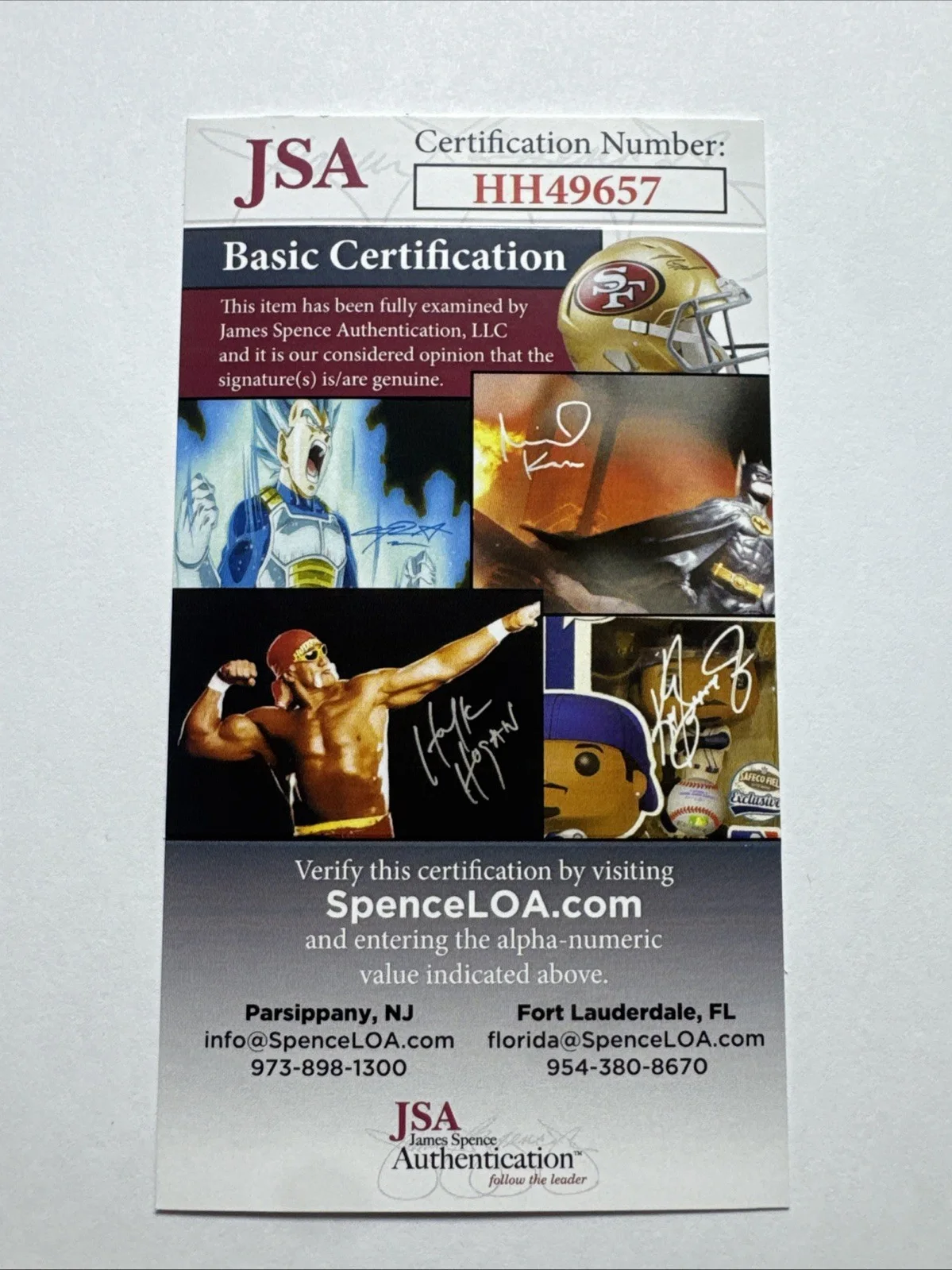 Jay Leno Sketch Signed Auto Index Card JSA Cert, image 2