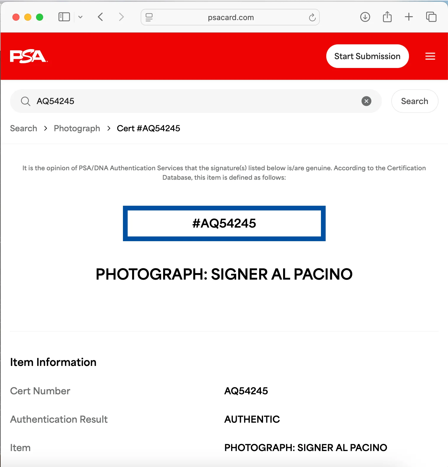Al Pacino — AL PACINO SIGNED 11X14 PHOTO PSA DNA AUTOGRAPH THE GODFATHER PART II 2 POSTER, изображение 3
