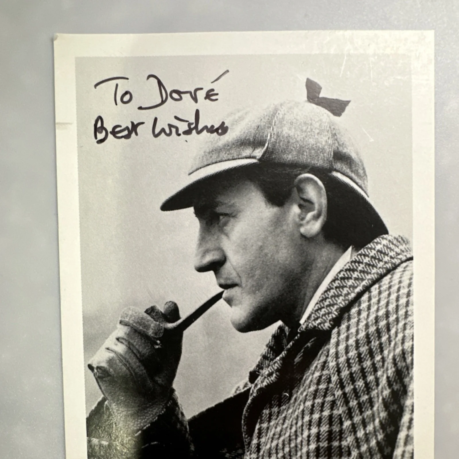 Douglas Wilmer — Douglas Wilmer Signed BBC Sherlock Holmes Photo 'The Speckled Band, изображение 2