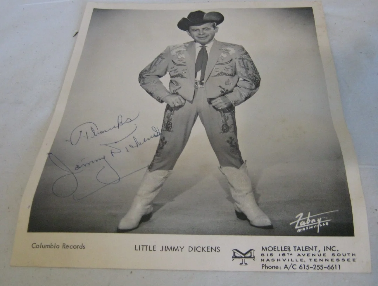 Jimmy Dickens — JIMMY "LITTLE JIMMY" DICKENS PHOTOGRAPH