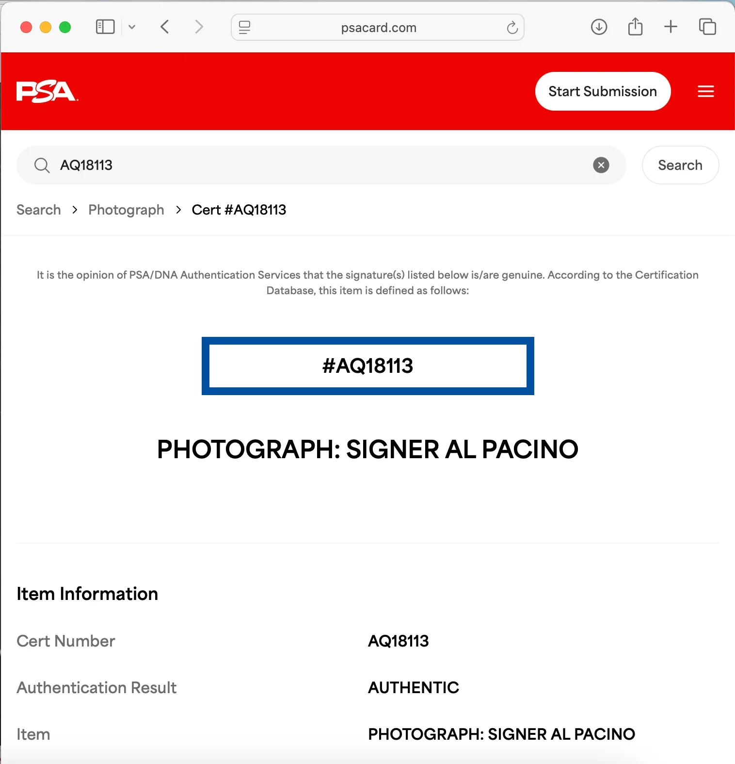 Al Pacino — AL PACINO SIGNED 11X14 PHOTO PSA DNA AUTOGRAPH SCARFACE SMOKING CIGAR, image 3