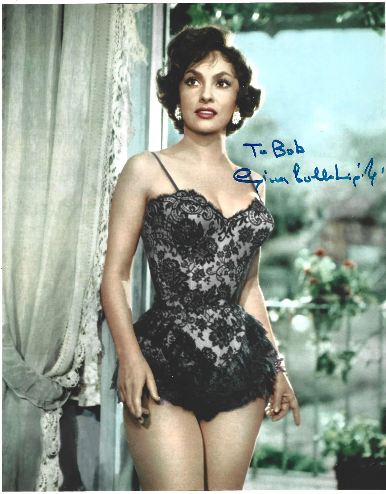 Gina Lollobrigida — Gina Lollobrigida 8x10 Signed 'Fast and Sexy' Photo