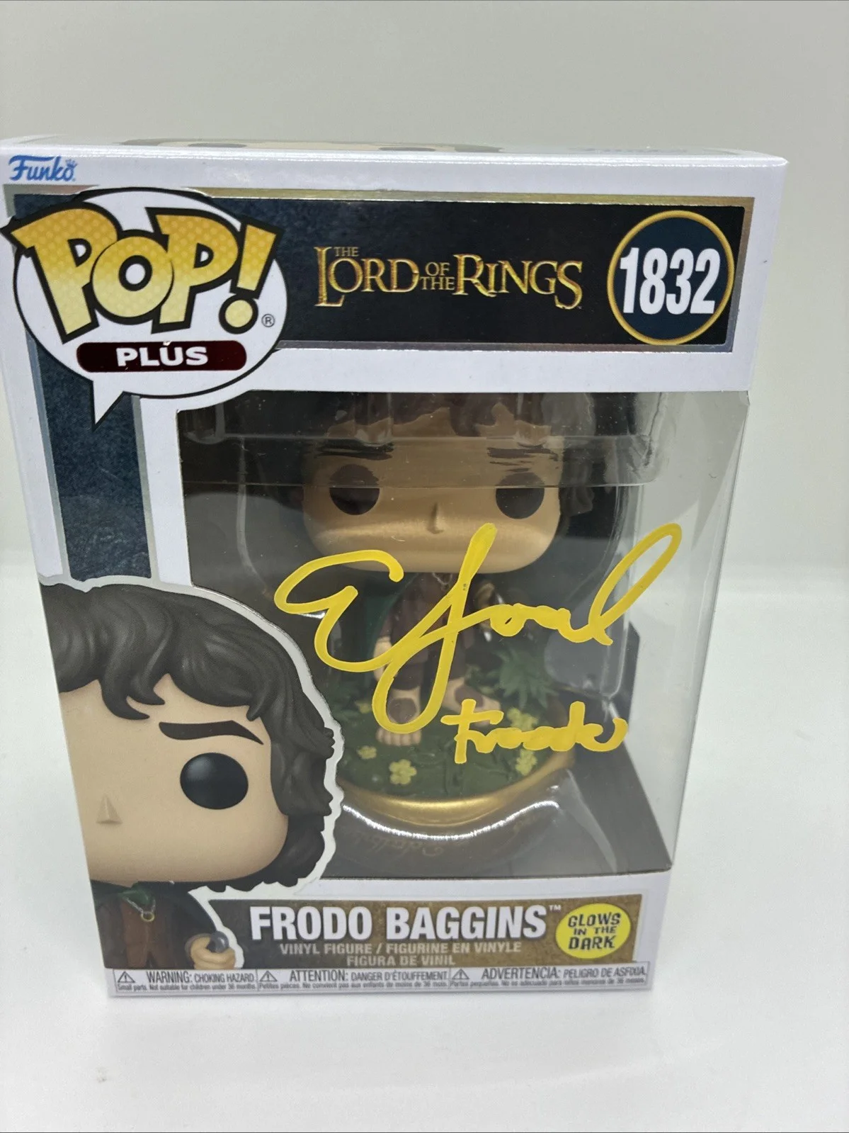 Elijah Wood — Elijah Wood Signed The Lord Of The Rings Funko Pop #1832 Frodo Official Pix
