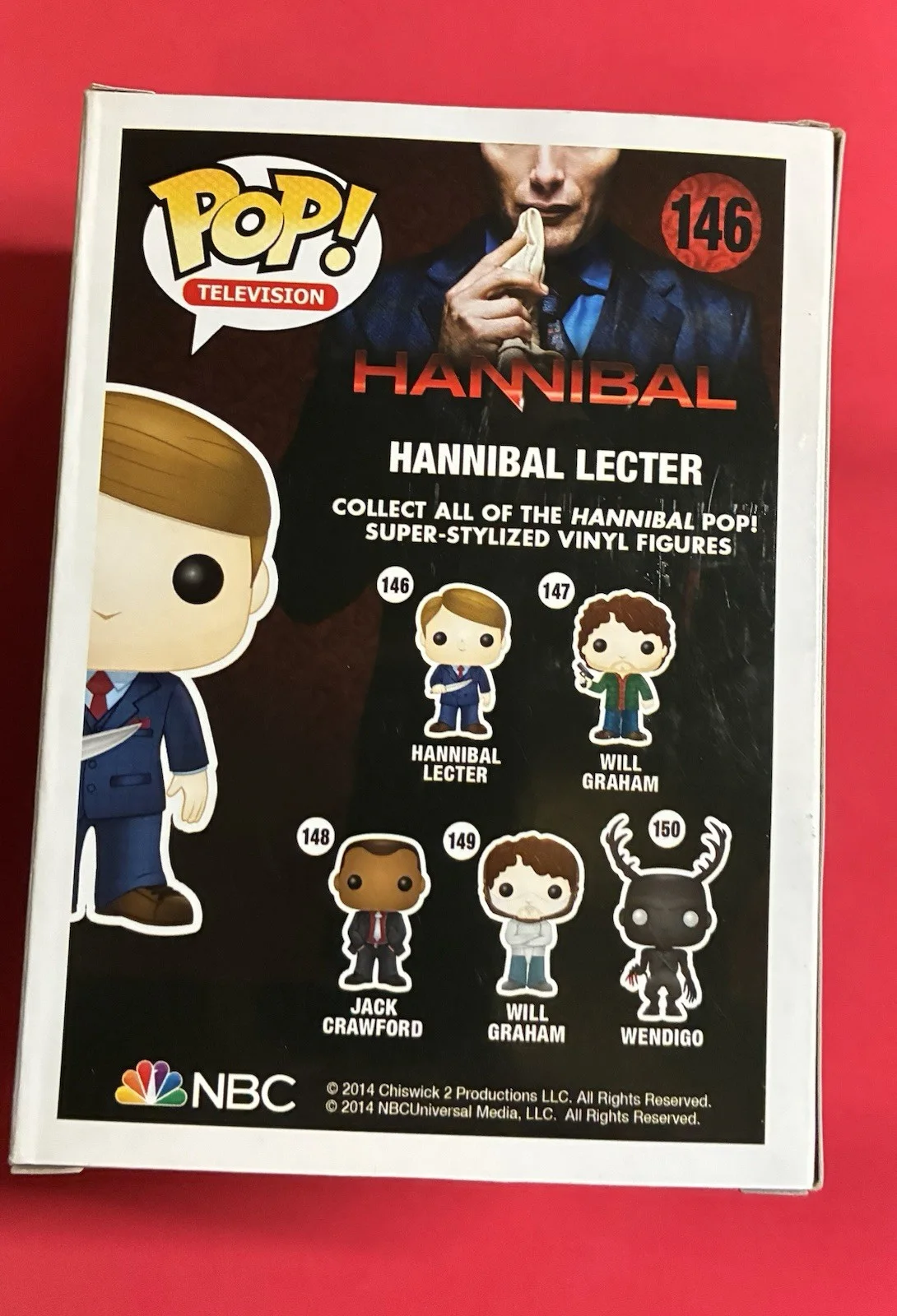 Mads Mikkelsen signed Funko Hannibal JSA Cert. Free Shipping/Pop Armor, image 3