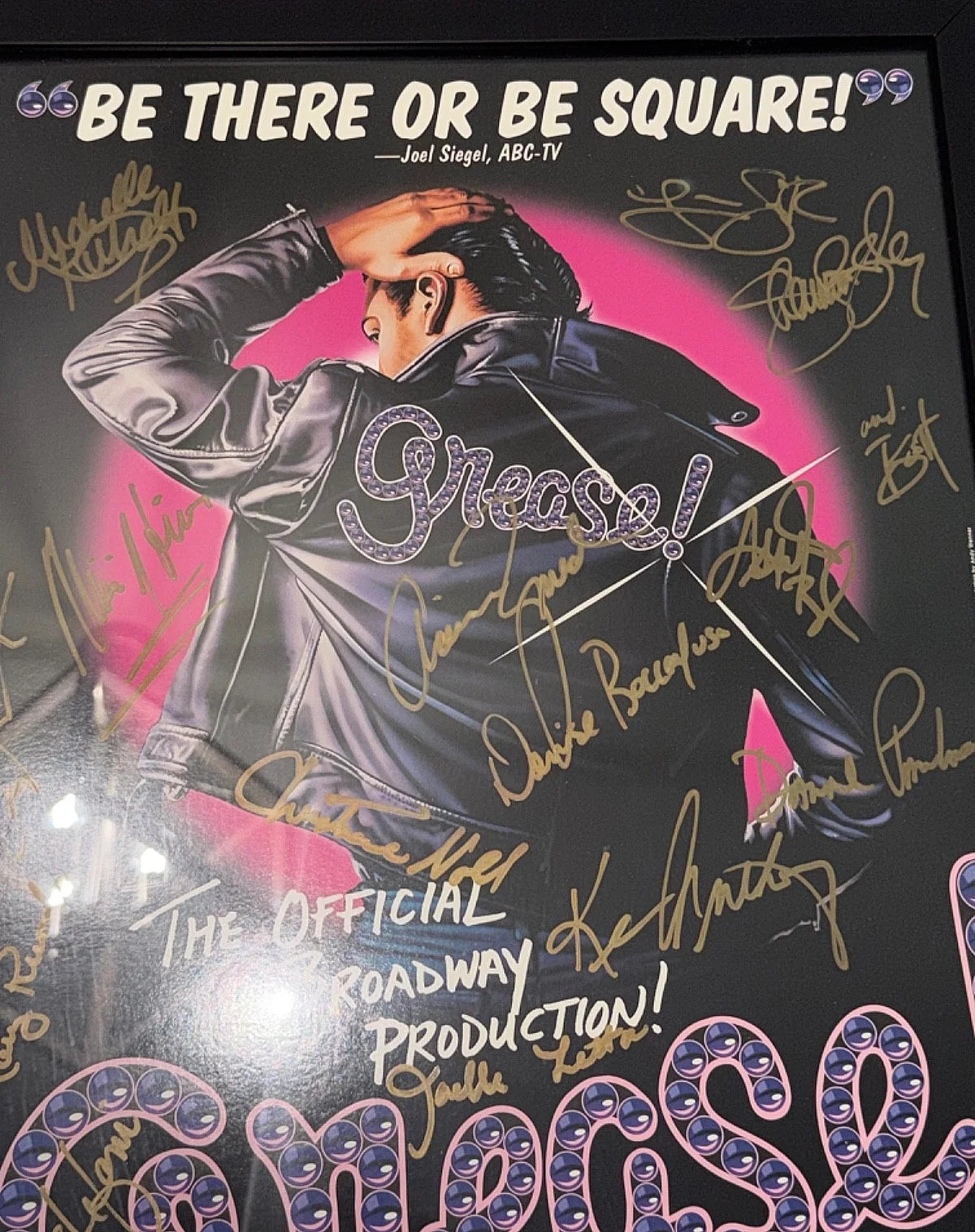Cast Members — Reduced After Mothers-Day SALE !! 1994 Grease Cast 22 Autographed Lobby Poster, изображение 4
