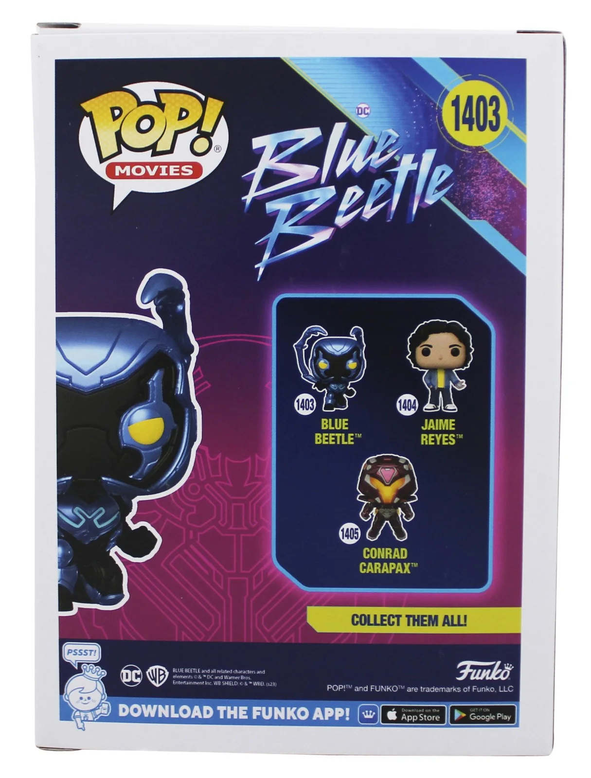 Xolo Mariduena — Xolo Mariduena Signed Blue Beetle #1403 Funko Pop Vinyl Figure PSA/DNA #BN36431, изображение 4