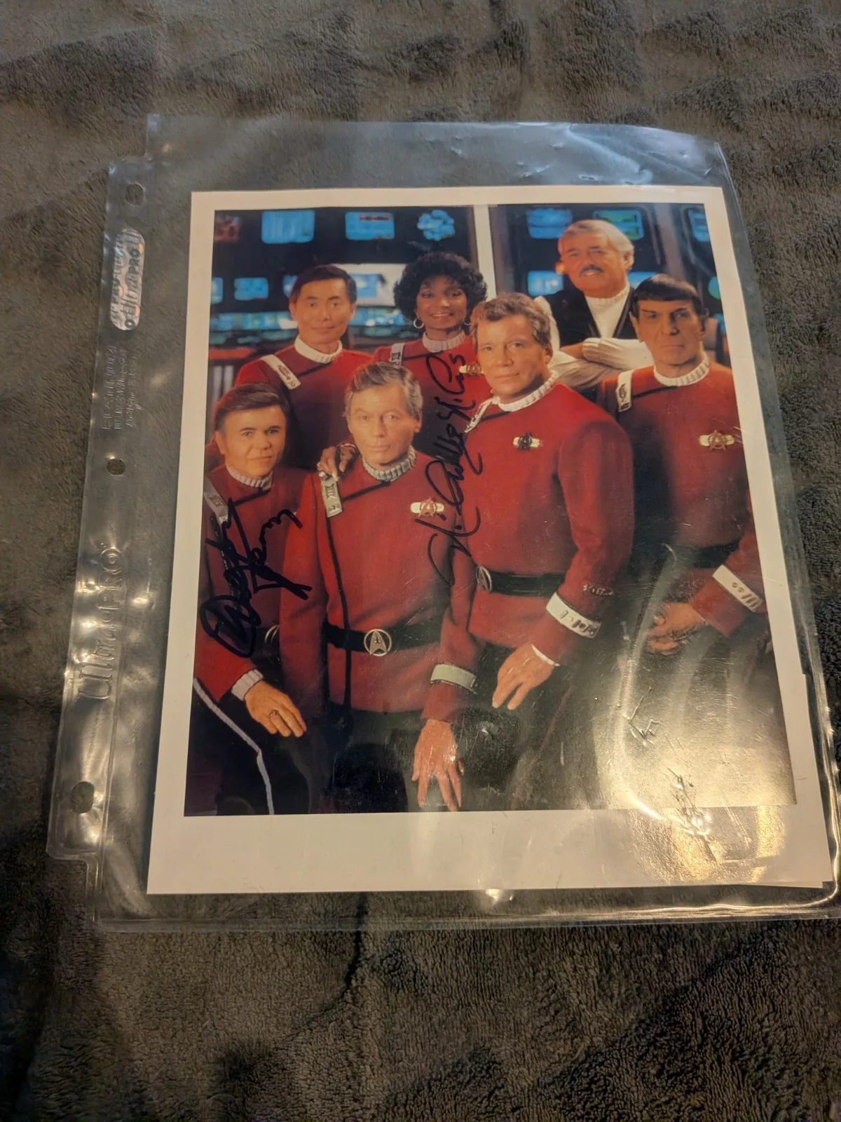NICHELLE NICHOLS — NICHELLE NICHOLS WALTER KOENIG CHEKOV UHURA SIGNED STAR TREK CAST 8x10 PHOTO