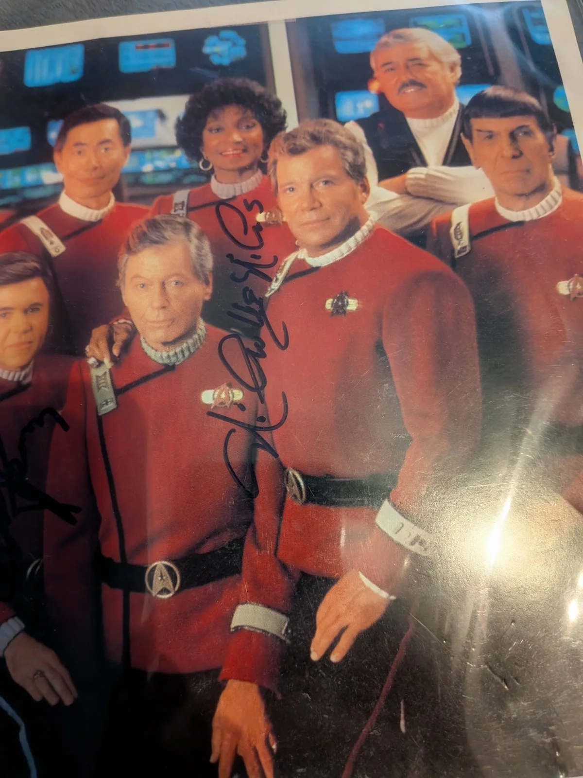 NICHELLE NICHOLS — NICHELLE NICHOLS WALTER KOENIG CHEKOV UHURA SIGNED STAR TREK CAST 8x10 PHOTO, изображение 3