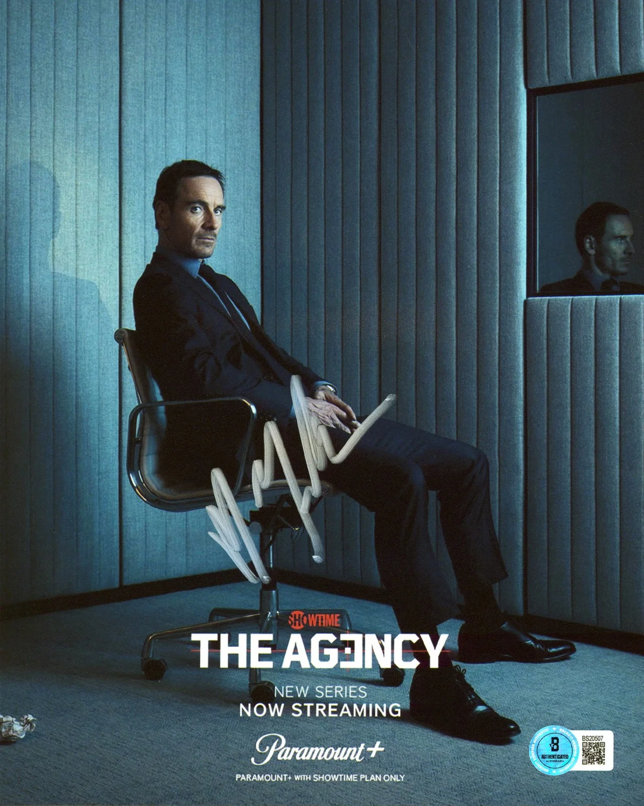 Michael Fassbender — Michael Fassbender The Agency Authentic Signed 8x10 Vertical Photo BAS #BS20507