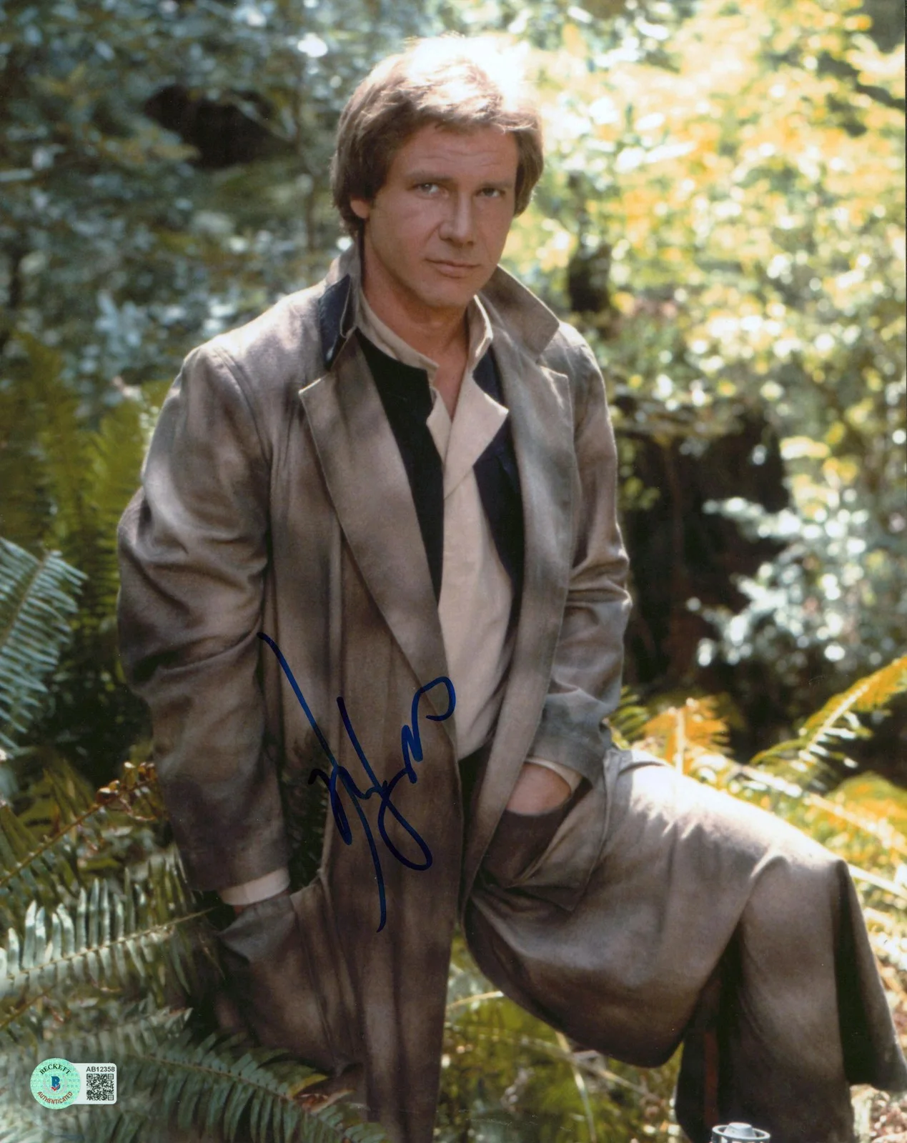 Harrison Ford — Harrison Ford Star Wars Return of the Jedi Signed 11x14 Photo BAS #AB12358