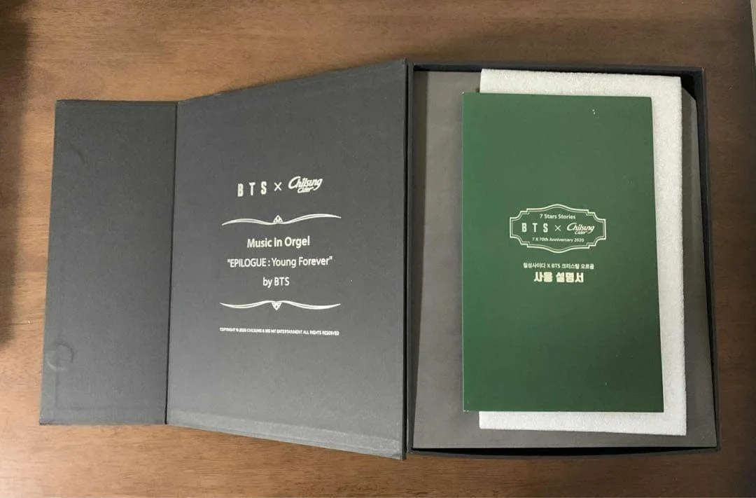 BTS Chilsung Cider Promo Event Prize Crystal Music Box Orgel Full Set 500 LTD, изображение 2