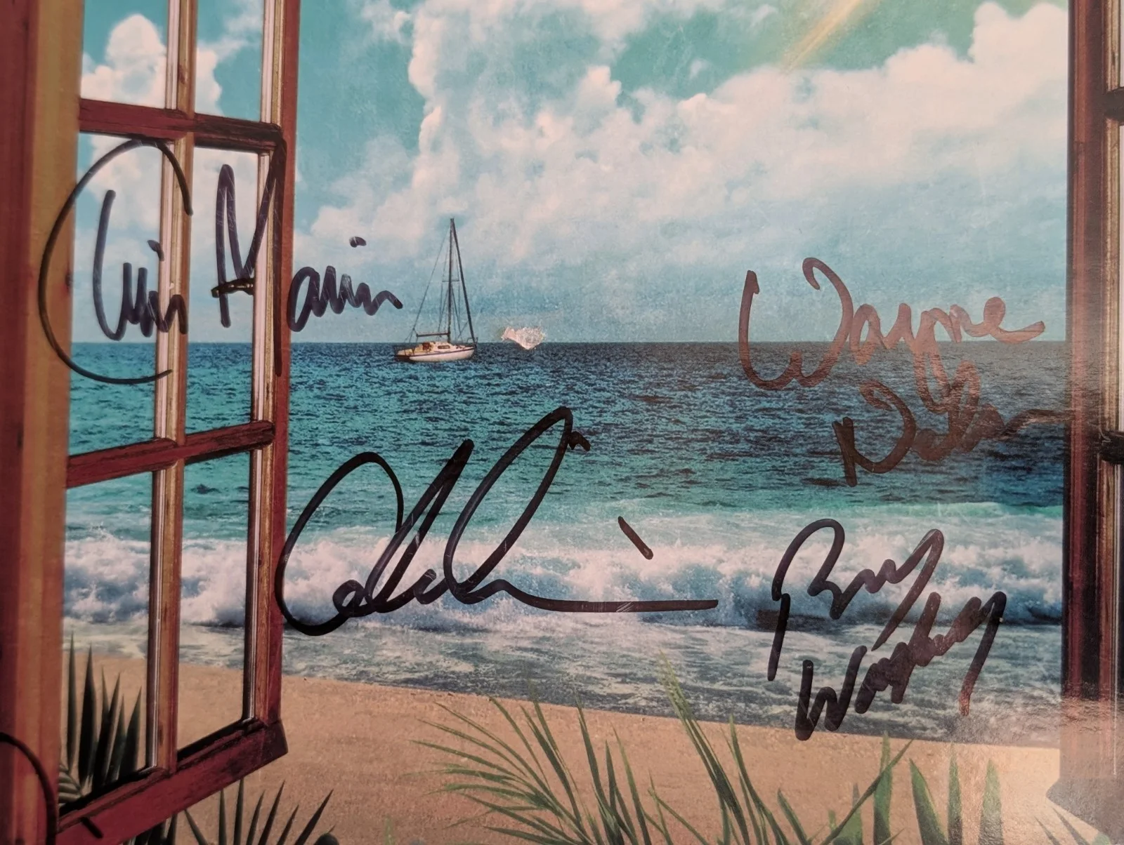 Little River Band Vinyl Record signed Album Cover - Window To The World, изображение 2
