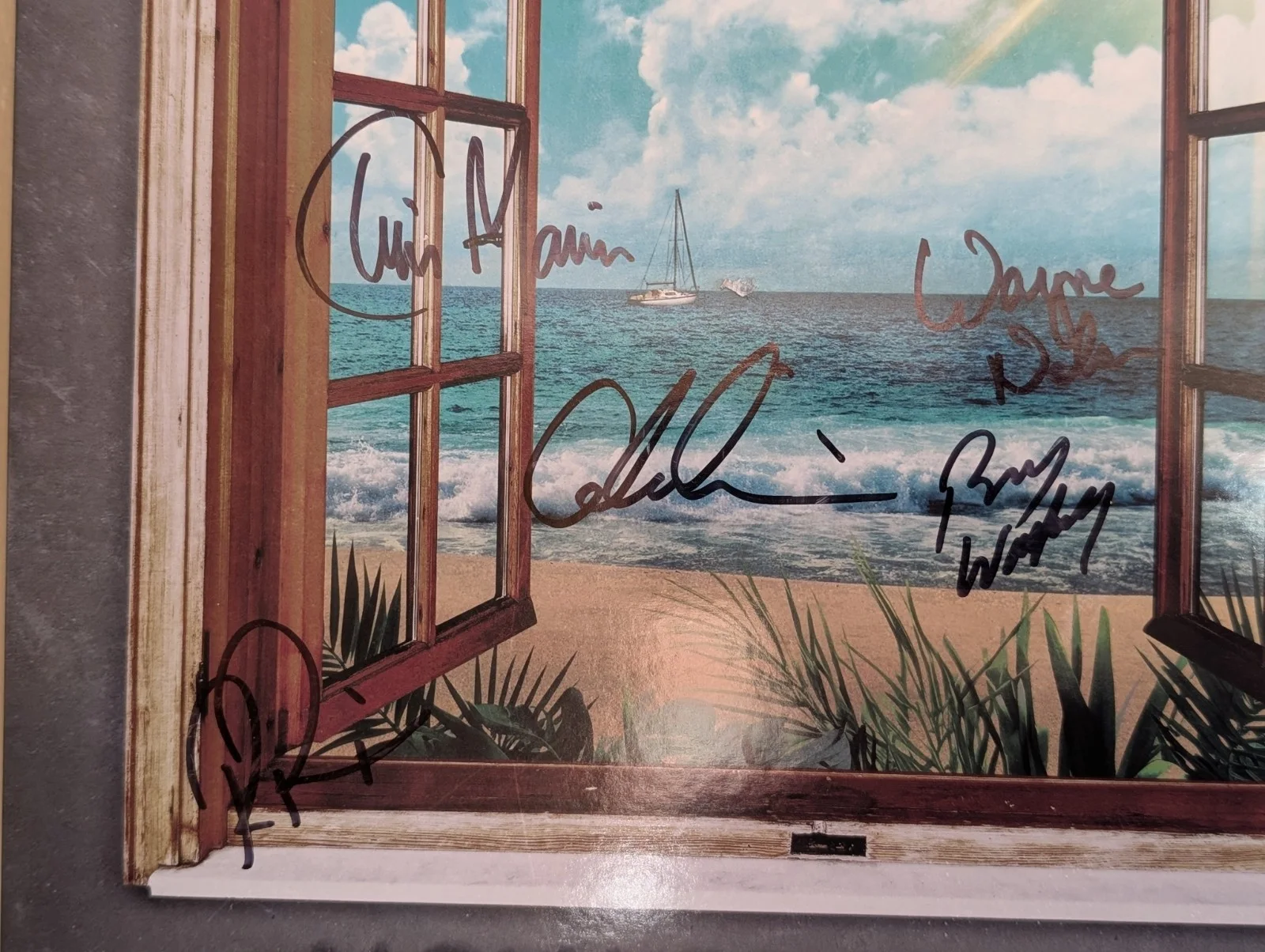 Little River Band Vinyl Record signed Album Cover - Window To The World, изображение 3