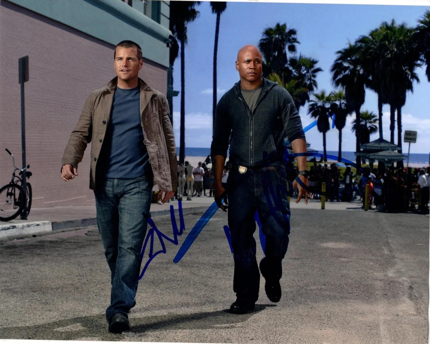 LL Cool J and Chris O'Donnell — LL COOL J and CHRIS O'DONNELL Signed 8x10 NCIS: LOS ANGELES Photo w Hologram COA