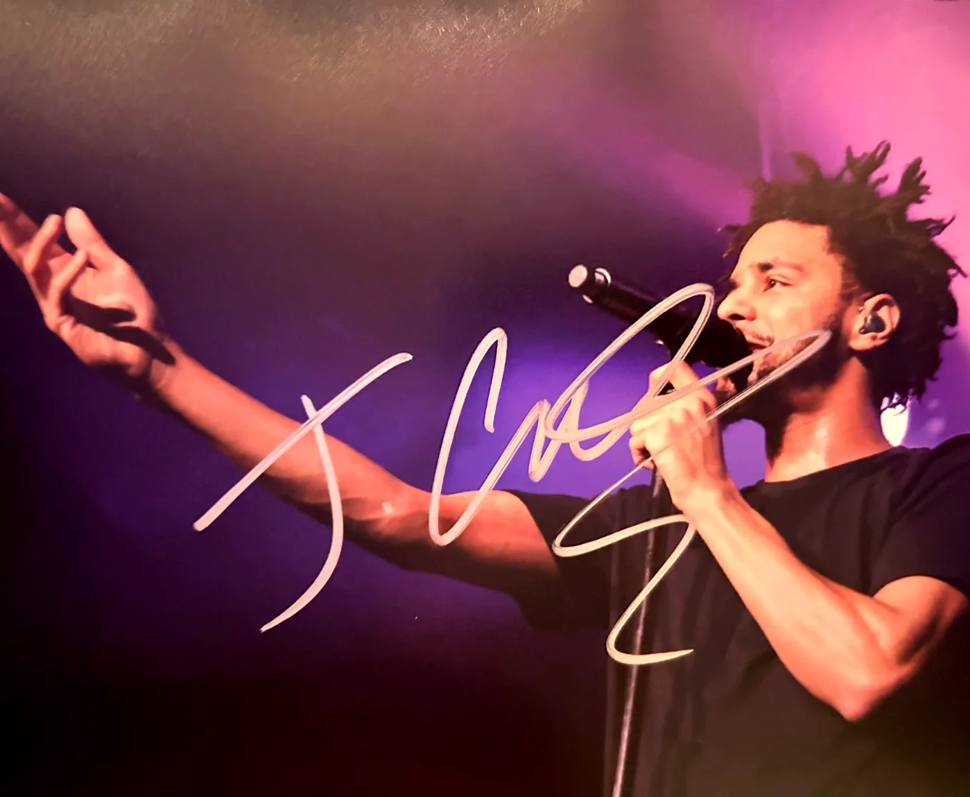 J. COLE Hand Signed 8x10" Genuine Original Autographs Authentic w/COA, image 3